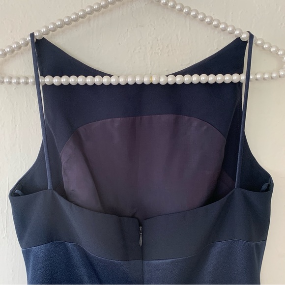 Cache Evening Dress In Navy Blue Open Back - Picture 11 of 11